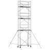Échafaudage roulant aluminium Docker 85 205 Garde-corps, Lisses - Hauteur plancher 6,90m