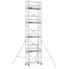 Échafaudage roulant aluminium Docker 85 205 Garde-corps, Lisses - Hauteur plancher 7,90m