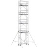 Échafaudage roulant aluminium Docker 85 205 Garde-corps, Lisses - Hauteur plancher 8,90m