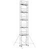 Échafaudage roulant aluminium Docker 85 205 Garde-corps, Lisses - Hauteur plancher 10,90m