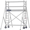 Échafaudage roulant aluminium Docker 85 205, Garde-corps Monobloc EXMDS - Hauteur plancher 1,90m