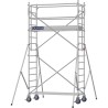 Échafaudage roulant aluminium Docker 85 205, Garde-corps Monobloc EXMDS - Hauteur plancher 2,90m
