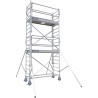Échafaudage roulant aluminium Docker 85 205, Garde-corps Monobloc EXMDS - Hauteur plancher 3,90m