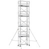 Échafaudage roulant aluminium Docker 85 205, Garde-corps Monobloc EXMDS - Hauteur plancher 7,90m