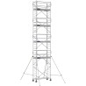 Échafaudage roulant aluminium Docker 85 205, Garde-corps Monobloc EXMDS - Hauteur plancher 8,90m