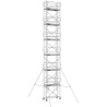 Échafaudage roulant aluminium Docker 85 205, Garde-corps Monobloc EXMDS - Hauteur plancher 11,90m