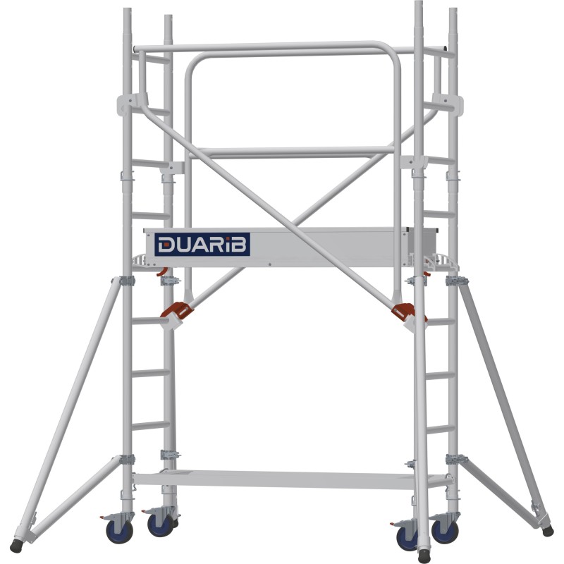 Échafaudage roulant aluminium Docker Mini Hauteur plancher 1,30 m