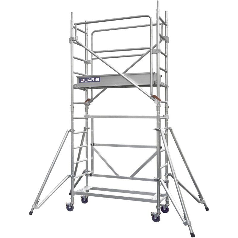 Échafaudage roulant aluminium Docker Mini Hauteur plancher 2,10 m