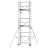 Échafaudage roulant aluminium Docker Mini Hauteur plancher 4,30 m