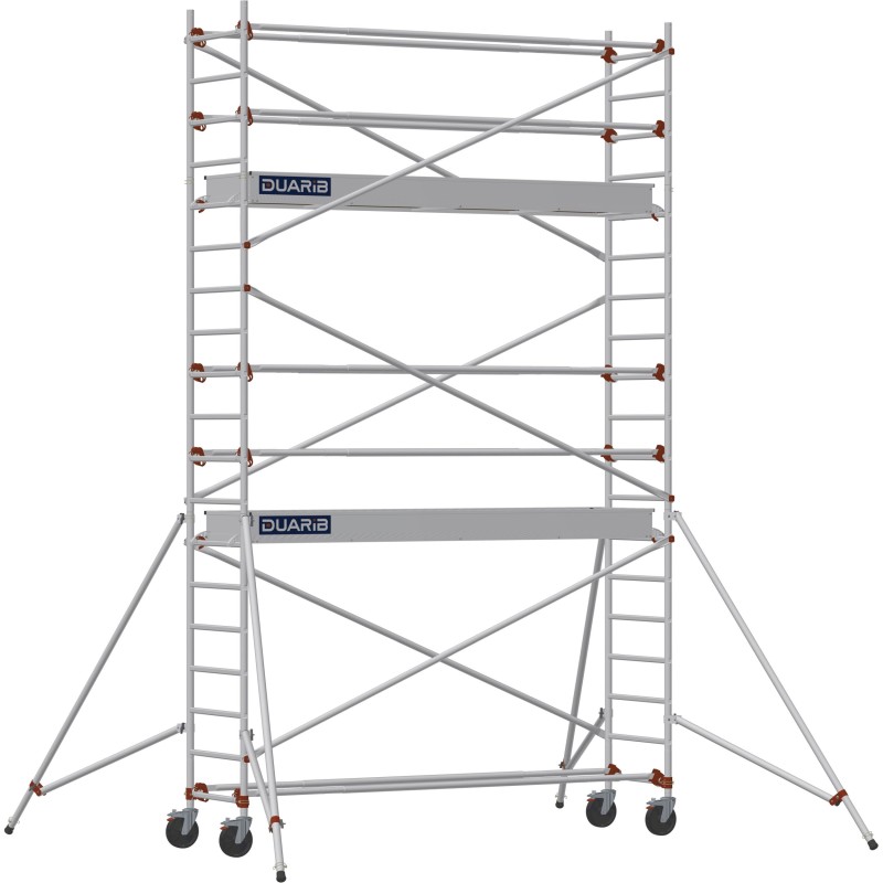 Échafaudage roulant AL300 base standard - Hauteur plancher 4,90m