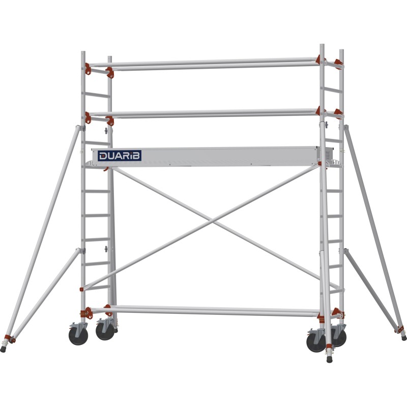 Échafaudage roulant AL255 base standard - Hauteur plancher 1,90m