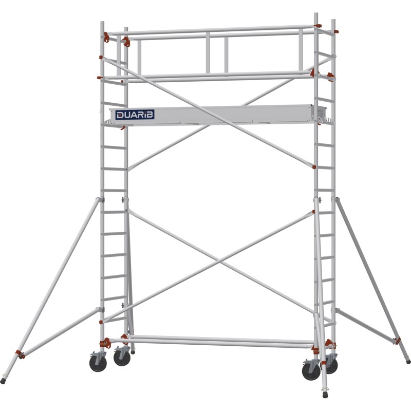 Échafaudage roulant AL255 garde-corps monobloc EXMDS - Hauteur plancher 2,90m