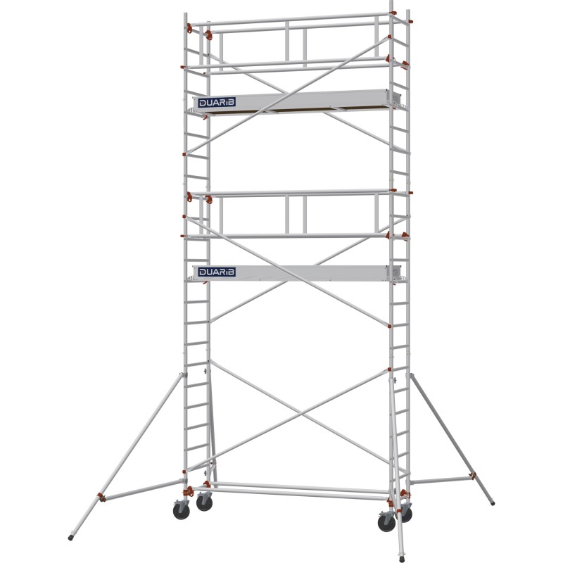 Échafaudage roulant AL255 garde-corps monobloc EXMDS - Hauteur plancher 4,90m