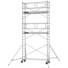 Échafaudage roulant AL255 garde-corps monobloc EXMDS - Hauteur plancher 4,90m