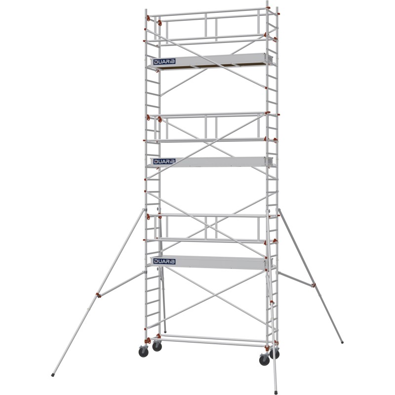 Échafaudage roulant AL255 garde-corps monobloc EXMDS - Hauteur plancher 5,90m
