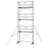 Échafaudage roulant AL255 garde-corps monobloc EXMDS - Hauteur plancher 5,90m