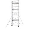 Échafaudage roulant AL255 garde-corps monobloc EXMDS - Hauteur plancher 7,90m