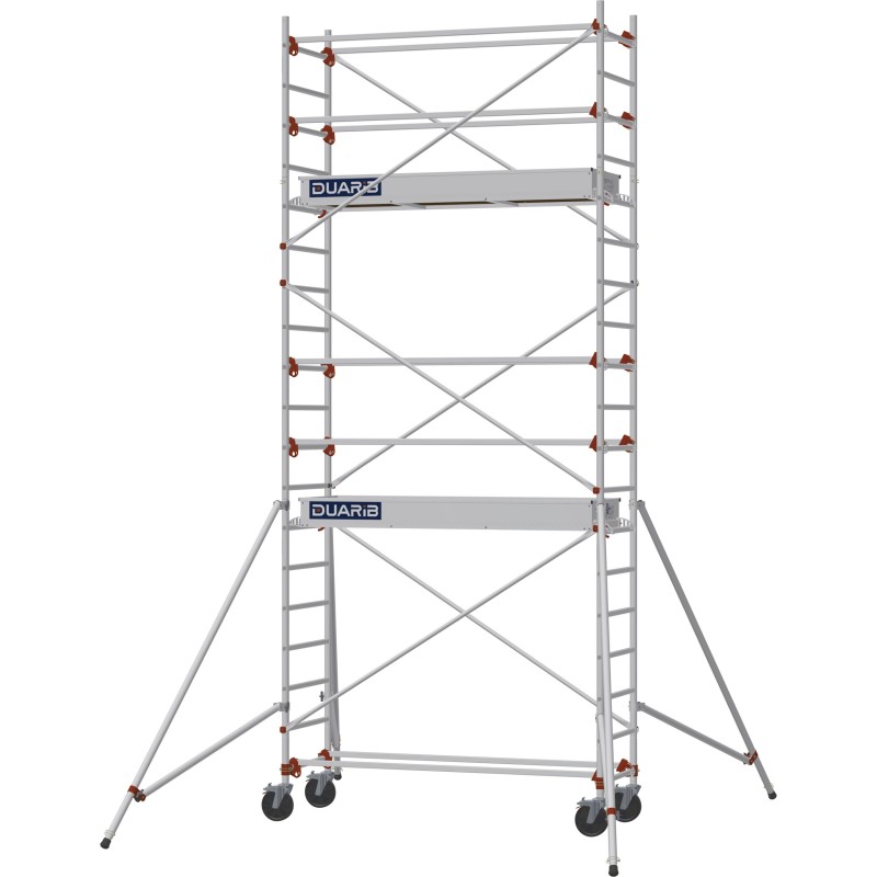 Échafaudage roulant AL205 base standard - Hauteur plancher 3,90m