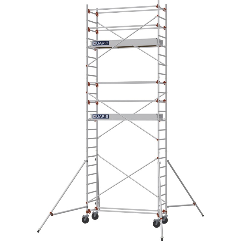 Échafaudage roulant AL205 base standard - Hauteur plancher 4,90m