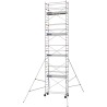 Échafaudage roulant AL205 base standard - Hauteur plancher 7,90m