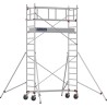 Échafaudage roulant AL205 garde-corps monobloc EXMDS - Hauteur plancher 2,90m