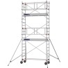 Échafaudage roulant AL205 garde-corps monobloc EXMDS - Hauteur plancher 3,90m