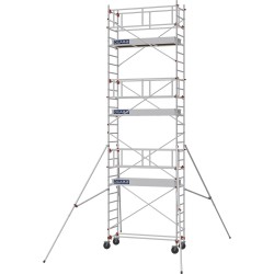 Échafaudage roulant AL205 garde-corps monobloc EXMDS - Hauteur plancher 5,90m