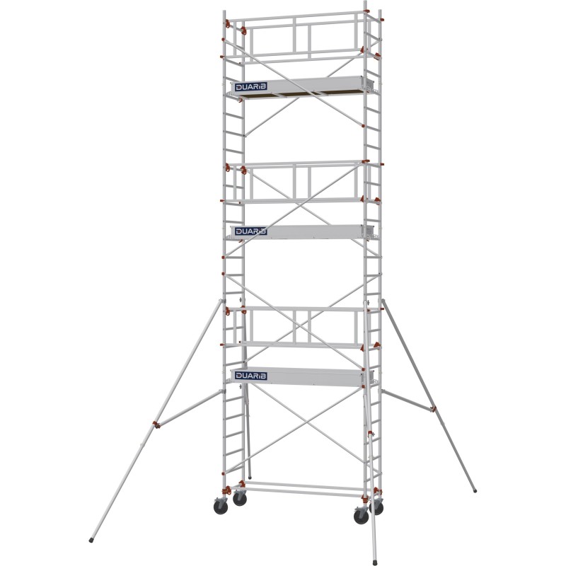 Échafaudage roulant AL205 garde-corps monobloc EXMDS - Hauteur plancher 5,90m