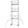 Échafaudage roulant AL205 garde-corps monobloc EXMDS - Hauteur plancher 5,90m