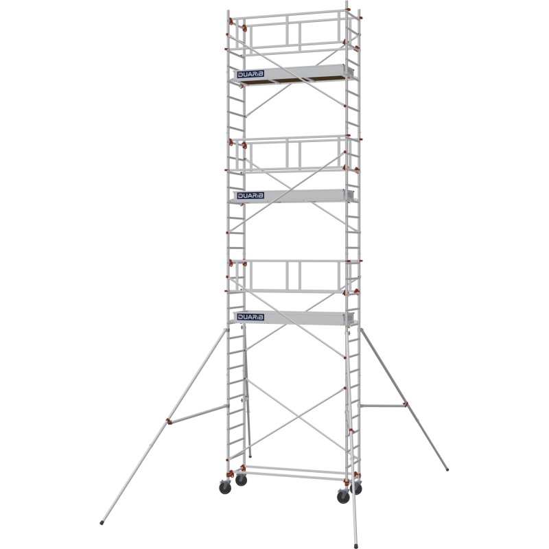 Échafaudage roulant AL205 garde-corps monobloc EXMDS - Hauteur plancher 6,90m