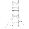 Échafaudage roulant AL205 garde-corps monobloc EXMDS - Hauteur plancher 6,90m
