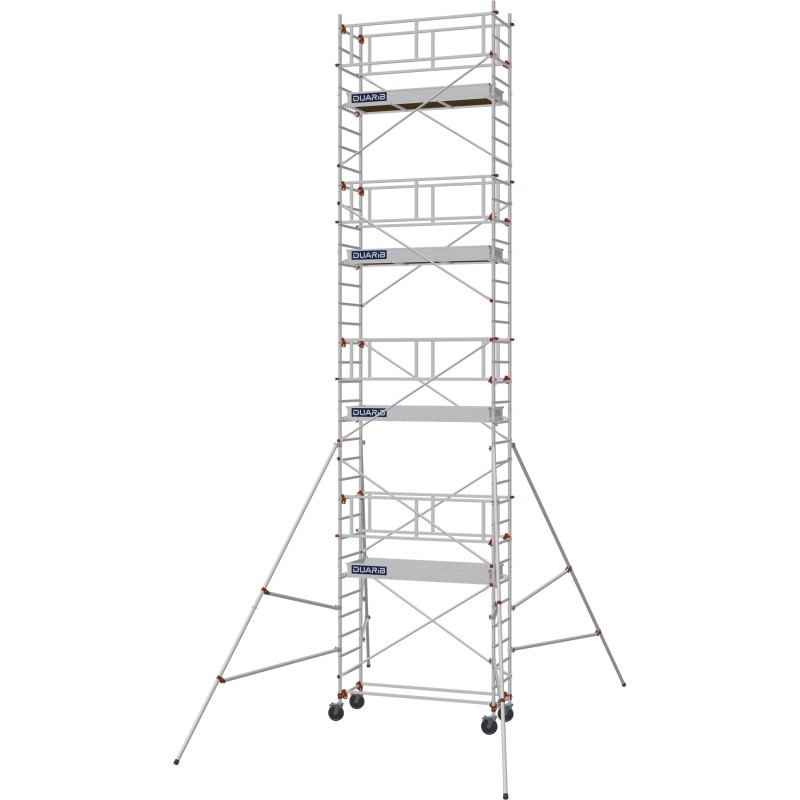 Échafaudage roulant AL205 garde-corps monobloc EXMDS - Hauteur plancher 7,90m