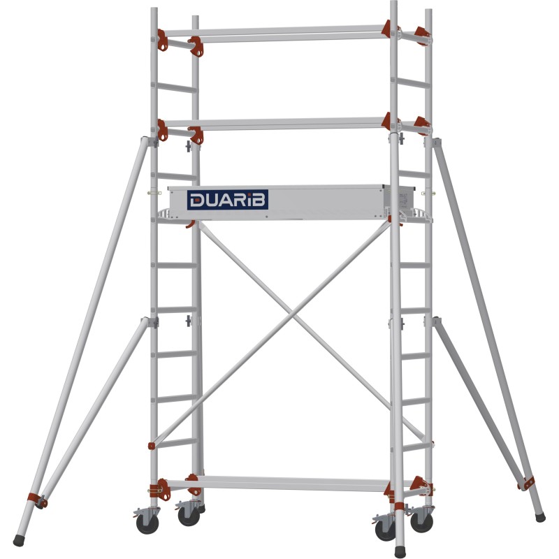 Échafaudage roulant AL135 base standard - Hauteur plancher 1,80m