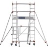 Échafaudage roulant AL135 base pliante - Hauteur plancher 1,80m
