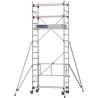 Échafaudage roulant AL135 base pliante - Hauteur plancher 2,80m