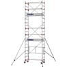 Échafaudage roulant AL135 base pliante - Hauteur plancher 3,80m