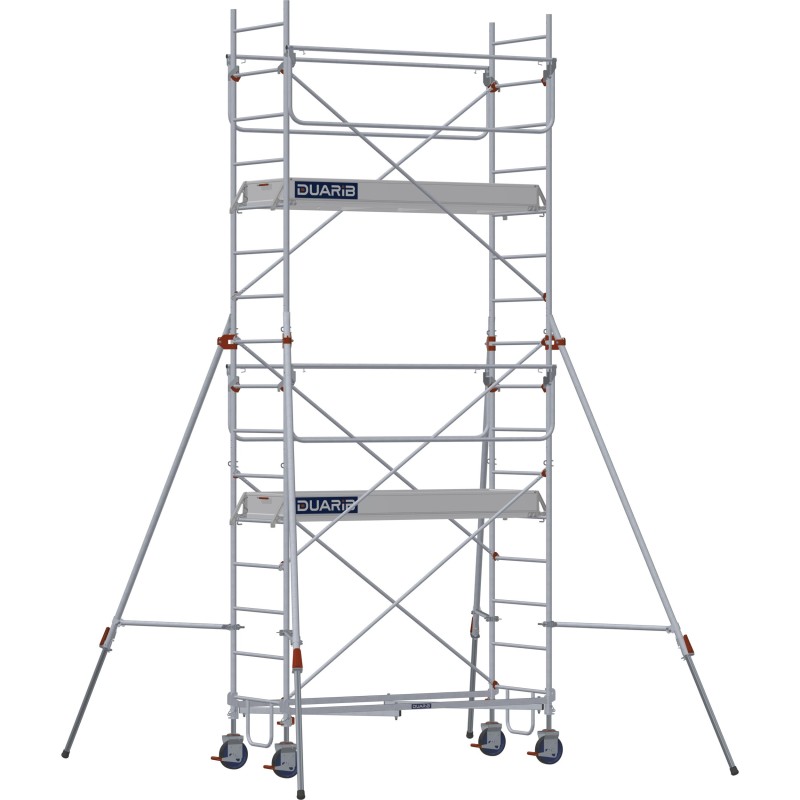 Échafaudage roulant aluminium Rollstar 205, 205 m - Hauteur plancher 3,80m