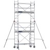 Échafaudage roulant aluminium Rollstar 205, 205 m - Hauteur plancher 3,80m