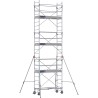 Échafaudage roulant aluminium Rollstar 205, 205 m - Hauteur plancher 5,90m