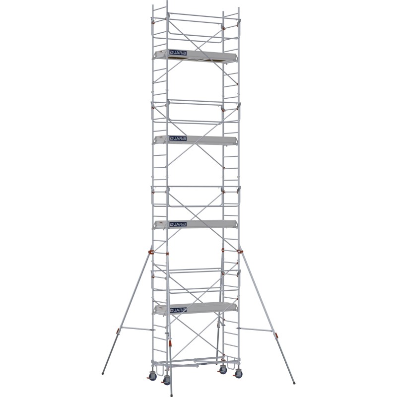 Échafaudage roulant aluminium Rollstar 205, 205 m - Hauteur plancher 8m