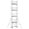 Échafaudage roulant aluminium Rollstar 205, 205 m - Hauteur plancher 8m
