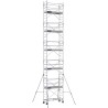 Échafaudage roulant aluminium Rollstar 205, 205 m - Hauteur plancher 10,10m