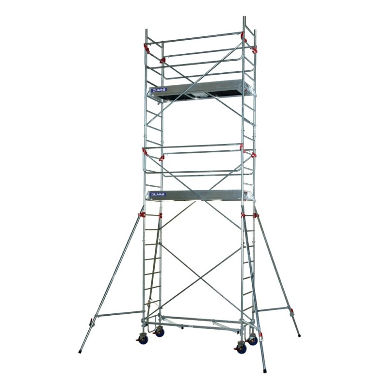Échafaudage roulant aluminium Rollstar 205, 205 m - Hauteur plancher 5m