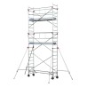 Échafaudage roulant acier Rollstar 254 Hauteur plancher 5m