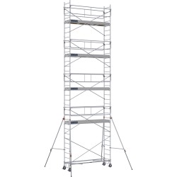 Échafaudage roulant acier Rollstar 295 Hauteur plancher 9,20m