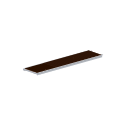 Plancher trappe alu/bois de 0.72 m x 3 m + échelle