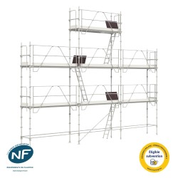 Lots d'échafaudage fixe 76 m² sécurisés | MINET Acces