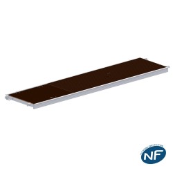 Plancher avec trappe aluminium et bois pour échafaudage fixe