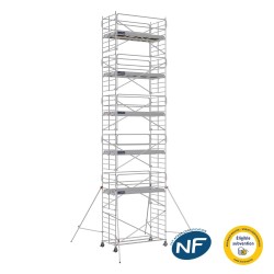 échafaudage roulant fabriqué en France, certifié NF.