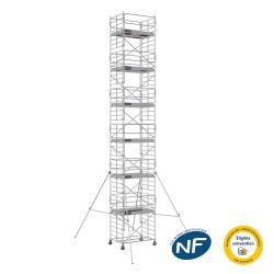 Echafaudage roulant, certifié NF, éligible Carsat.